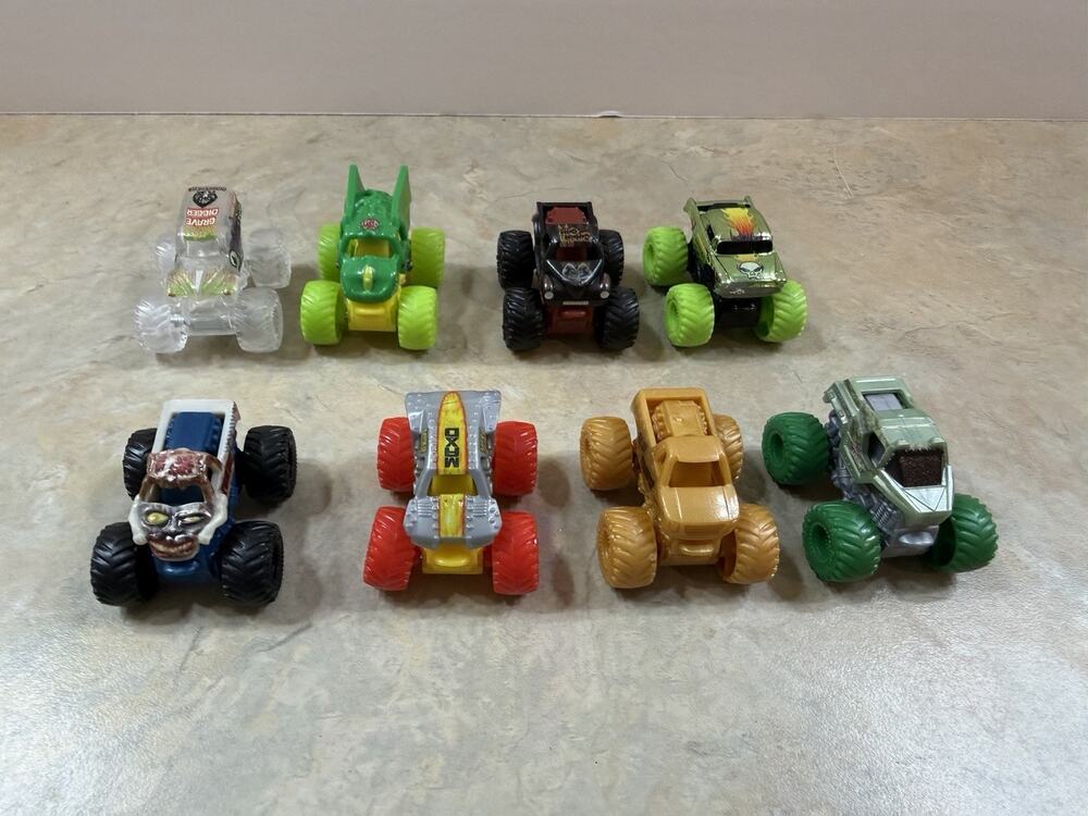 Hot Wheels Monster Trucks - Lot of 8 Diecast 2024 Mattel Monster Trucks